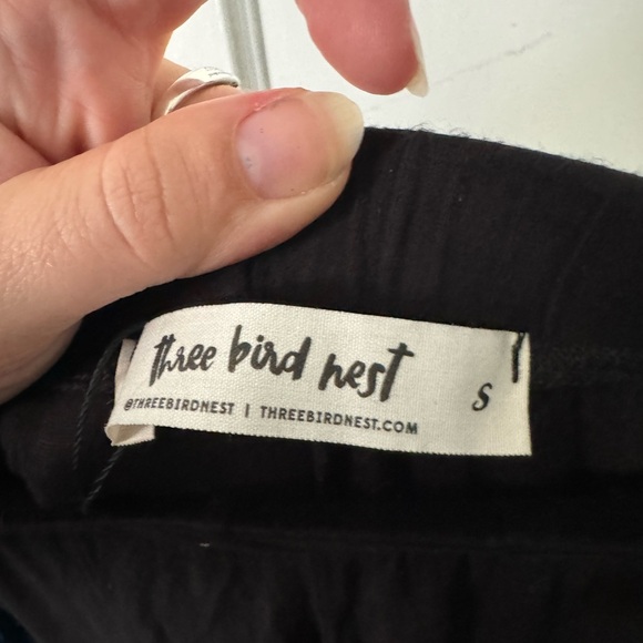 Three Bird Nest Black Flare Pant Pull On High Waist Boho Pant S Small - Picture 5 of 5